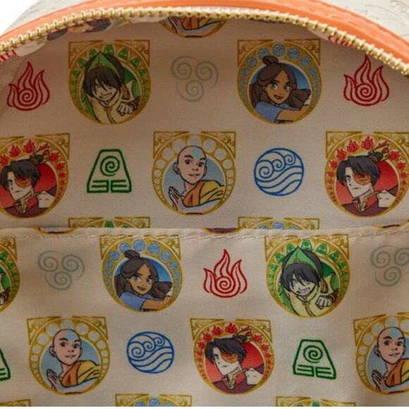 Loungefly Nickelodeon Avatar Debossed Elements Mini Backpack - Picture 5 of 9